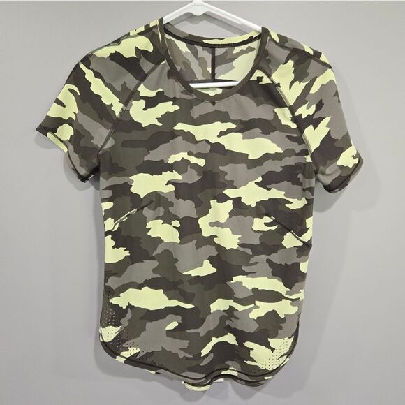 🐢 lululemon UVP Run SS Size 4 short sleeve shirt Like New Size 4 XS - Picture 2 of 11